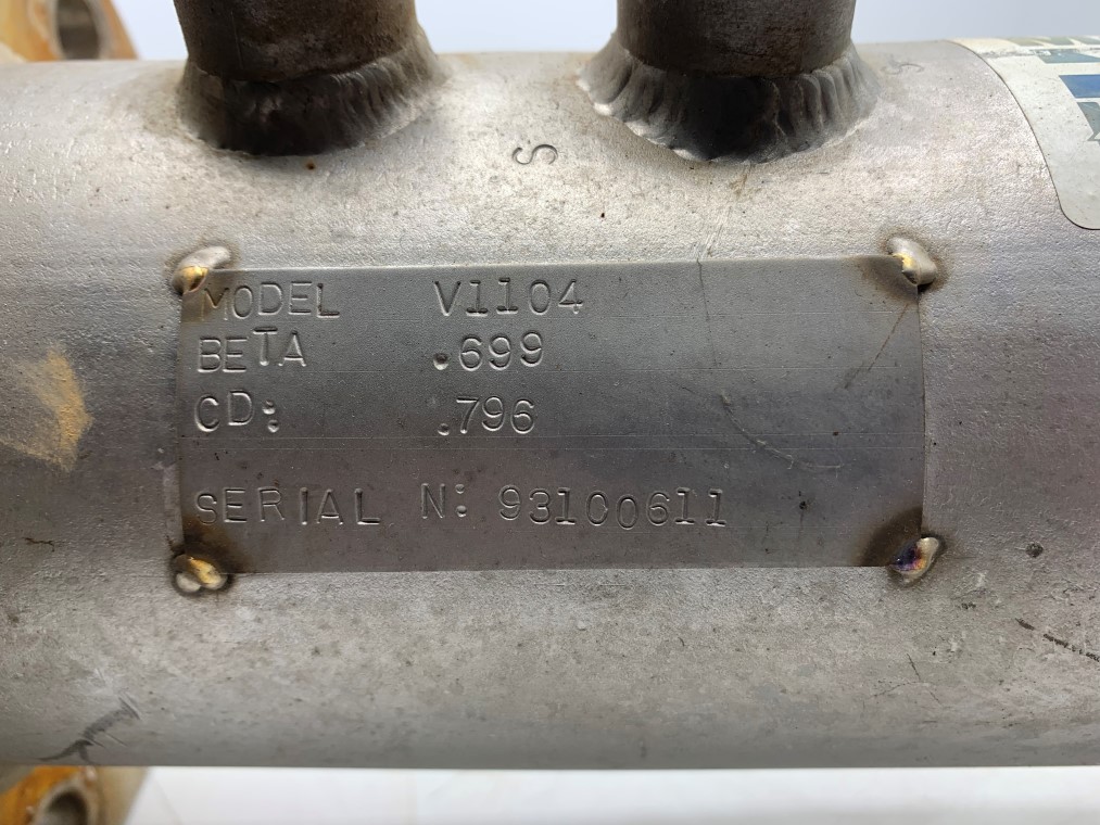 McCrometer VCone Flow Meter V1104, 4” 150 Rated, Transamerican Equipment Company